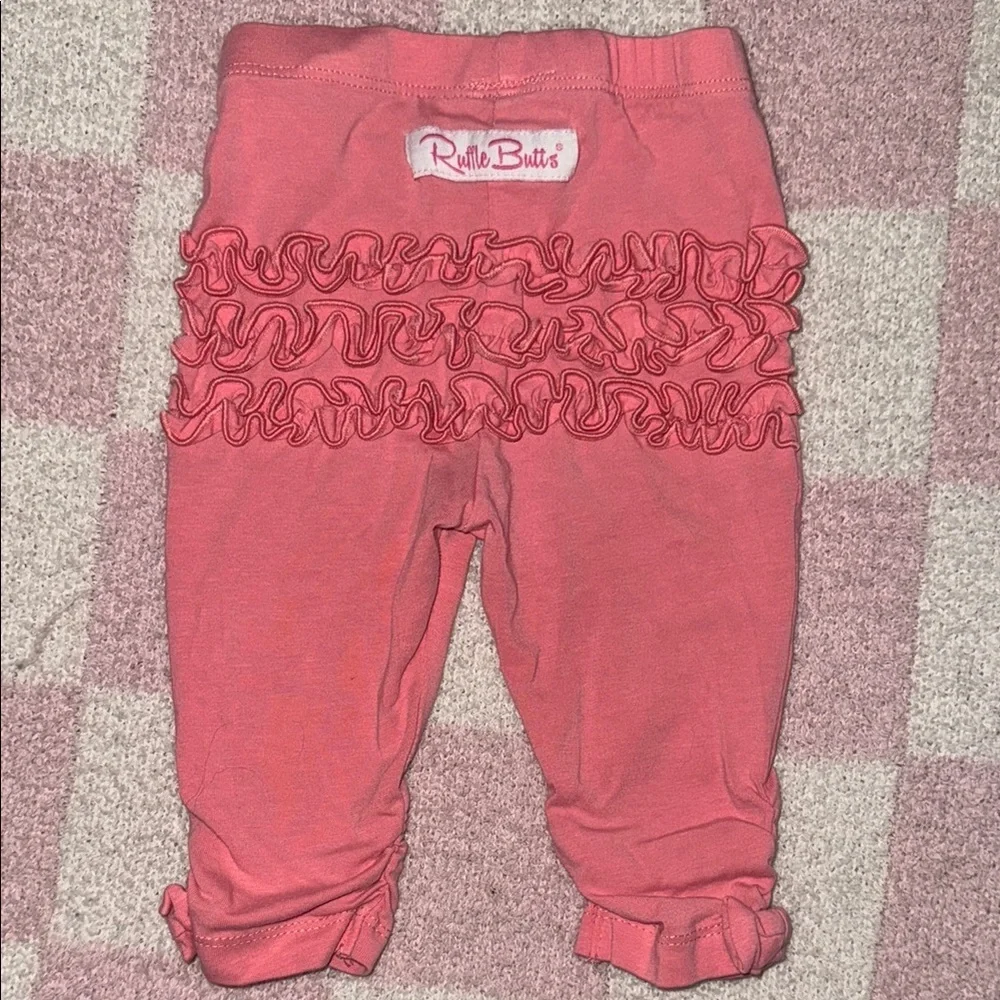 Ruched Pink Bow Legging